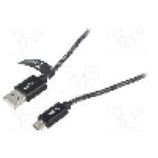 Cablu USB A mufa, USB B micro mufa, {{Versiune}}, lungime 2m, gri, LOGILINK - CU0134