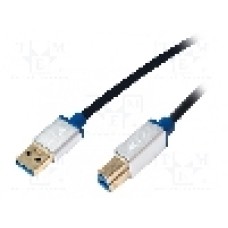 Cablu USB A mufa, USB B mufa, USB 3.0, lungime 3m, negru, LOGILINK - BUAB330