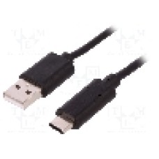 Cablu USB A mufa, USB C mufa, USB 2.0, lungime 1.2m, {{Culoare izolaţie}}, QOLTEC - 50488