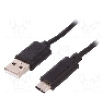 Cablu USB A mufa, USB C mufa, USB 2.0, lungime 1.5m, {{Culoare izolaţie}}, QOLTEC - 50489