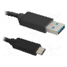 Cablu USB A mufa, USB C mufa, USB 3.0, lungime 1.8m, {{Culoare izolaţie}}, QOLTEC - 50493