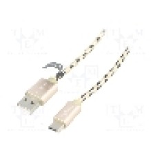 Cablu USB A mufa, USB C mufa, {{Versiune}}, lungime 2m, negru-maro, LOGILINK - CU0135