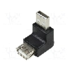 Cablu USB A mufa in unghi, USB A soclu, USB 2.0, lungime {{Lungime cablu}}, {{Culoare izolaţie}}, LOGILINK - AU0025