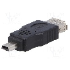 Adaptor USB A mama la mini USB B tata, OTG, USB 2.0, AKYGA, AK-AD-07, T145901 Adaptor USB A mama la mini USB B tata, OTG, USB 2.0, AKYGA, AK-AD-07, T145901