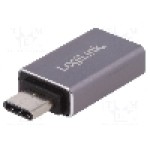 Cablu USB A soclu, USB C mufa, USB 2.0, USB 3.0, lungime {{Lungime cablu}}, {{Culoare izolaţie}}, LOGILINK - AU0042