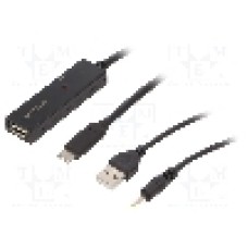 Cablu USB A soclu, USB C mufa, USB 2.0, lungime 20m, negru, LOGILINK - UA0326