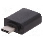 Cablu USB A soclu, USB C mufa, USB 3.0, lungime {{Lungime cablu}}, negru, ASSMANN - AK-300506-000-S