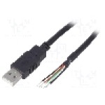 Cablu cabluri, USB A mufa, USB 2.0, lungime 3m, negru, BQ CABLE - CAB-USB-A-3.0-BK