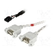 Cablu conector 5pin x2, USB A soclu x2, USB 2.0, lungime 0.5m, {{Culoare izolaţie}}, BQ CABLE - USBAJ-2