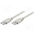 Cablu din ambele parţi, USB A mufa, USB 2.0, lungime 1.8m, gri, Goobay - 93375