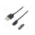 Cablu pogo pin, USB A mufa, USB 3.0, lungime 0.65m, {{Culoare izolaţie}}, {{Producator}} - 