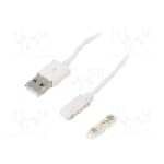 Cablu pogo pin, USB A mufa, USB 3.0, lungime 0.6m, {{Culoare izolaţie}}, {{Producator}} - 