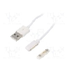 Cablu pogo pin, USB A mufa, USB 3.0, lungime 0.6m, {{Culoare izolaţie}}, {{Producator}} - 