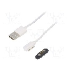 Cablu pogo pin, USB A mufa, USB 3.0, lungime 1m, {{Culoare izolaţie}}, {{Producator}} - 