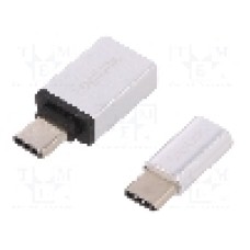 Cablu port micro USB B, USB A soclu, USB C mufa, USB 2.0, USB 3.0, lungime {{Lungime cablu}}, {{Culoare izolaţie}}, LOGILINK - AU0040