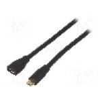 Cablu port micro USB B, USB B micro mufa, USB 2.0, lungime 1.5m, negru, LOGILINK - CU0122