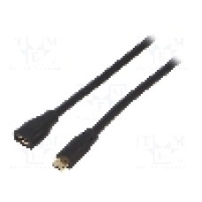 Cablu port micro USB B, USB B micro mufa, USB 2.0, lungime 3m, negru, LOGILINK - CU0124