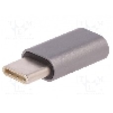 Cablu port micro USB B, USB C mufa, USB 2.0, lungime {{Lungime cablu}}, {{Culoare izolaţie}}, QOLTEC - 50478