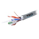 CABLU FTP CAT 6 CUPRU 0.52MM 305M TED ELECTRI - KAB-TED6 CABLU FTP CAT 6 CUPRU 0.52MM 305M TED ELECTRI - KAB-TED6