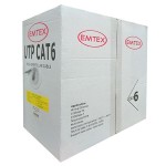 Cablu de retea UTP, cat 6, cupru, 23AWG, EMTEX, rola 305m, L103733 Cablu de retea UTP, cat 6, cupru, 23AWG, EMTEX, rola 305m, L103733
