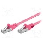 Cablu patch cord, Cat 5e, lungime 0.25m, F/UTP, Goobay - 93421