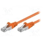 Cablu patch cord, Cat 5e, lungime 0.25m, F/UTP, Goobay - 93455