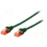 Patch cord Cat 5e, U/UTP, conexiune 1:1, 0.25m, DIGITUS - DK-1512-0025/G