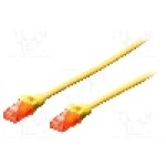 Patch cord Cat 5e, U/UTP, conexiune 1:1, 0.25m, DIGITUS - DK-1512-0025/Y Patch cord Cat 5e, U/UTP, conexiune 1:1, 0.25m, DIGITUS - DK-1512-0025/Y