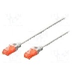 Patch cord Cat 5e, U/UTP, conexiune 1:1, 0.5m, DIGITUS - DK-1512-005/WH Patch cord Cat 5e, U/UTP, conexiune 1:1, 0.5m, DIGITUS - DK-1512-005/WH