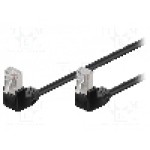 Cablu patch cord, Cat 5e, lungime 250mm, F/UTP, Goobay - 96076
