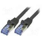 Cablu patch cord, Cat 6a, lungime 0.5m, S/FTP, LOGILINK - CQ3023S