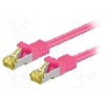 Cablu patch cord, Cat 6a, lungime 10m, S/FTP, Goobay - 91641