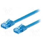 Cablu patch cord, Cat 6a, lungime 15m, U/UTP, Goobay - 96372
