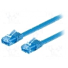 Cablu patch cord, Cat 6a, lungime 1m, U/UTP, Goobay - 96306