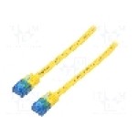 Cablu patch cord, Cat 6a, lungime 5m, U/UTP, Goobay - 96340