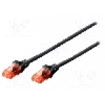 Cablu patch cord, Cat 6, lungime 0.25m, U/UTP, DIGITUS - DK-1617-0025/BL Cablu patch cord, Cat 6, lungime 0.25m, U/UTP, DIGITUS - DK-1617-0025/BL