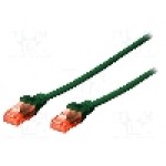 Cablu patch cord, Cat 6, lungime 0.25m, U/UTP, DIGITUS - DK-1617-0025/G