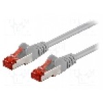 Cablu patch cord, Cat 6, lungime 0.5m, S/FTP, Goobay - 93568