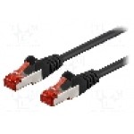Cablu patch cord, Cat 6, lungime 0.5m, S/FTP, Goobay - 95468
