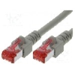 Cablu patch cord, Cat 6, lungime 0.5m, S/FTP, HELUKABEL - 82857