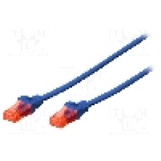 Cablu patch cord, Cat 6, lungime 0.5m, U/UTP, DIGITUS - DK-1617-005/B