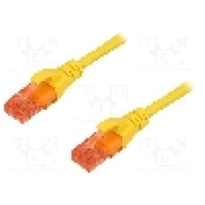 Cablu patch cord, Cat 6, lungime 1m, U/UTP, DIGITUS - DK-1612-010/Y