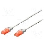 Patch cord Cat 6, U/UTP, conexiune 1:1, 1m, DIGITUS - DK-1617-010/WH Patch cord Cat 6, U/UTP, conexiune 1:1, 1m, DIGITUS - DK-1617-010/WH