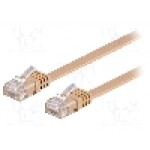 Cablu patch cord, Cat 6, lungime 1m, U/UTP, Goobay - 95880