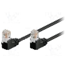 Patch cord Cat 5e, U/UTP, conexiune 1:1, 0.25m, Goobay - 96084