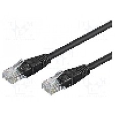 Patch cord Cat 5e, U/UTP, conexiune 1:1, 0.5m, DIGITUS - DK-1511-005/BLACK Patch cord Cat 5e, U/UTP, conexiune 1:1, 0.5m, DIGITUS - DK-1511-005/BLACK