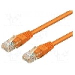 Patch cord Cat 6, U/UTP, conexiune 1:1, 0.25m, Goobay - 95253