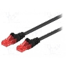 Patch cord Cat 6, U/UTP, conexiune 1:1, 0.25m, Goobay - 95255