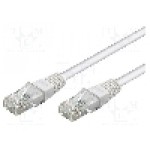 Patch cord Cat 6, U/UTP, conexiune 1:1, 0.5m, Goobay - 68632