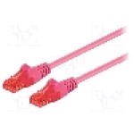 Patch cord Cat 6, U/UTP, conexiune 1:1, 2m, Goobay - 96270